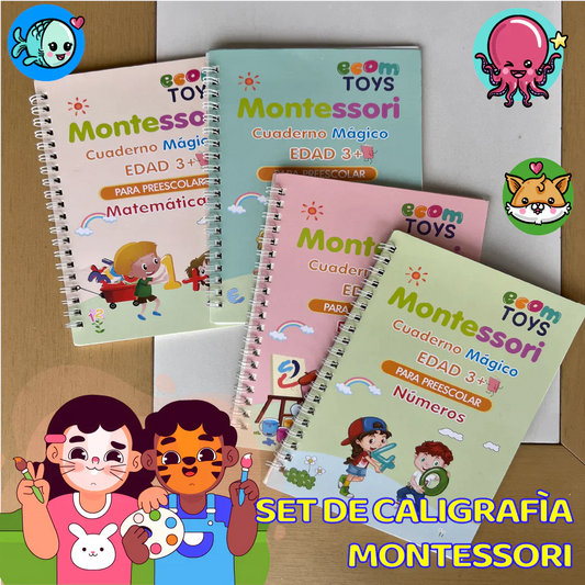 SET de Caligrafīa Montessori | 4 Libros