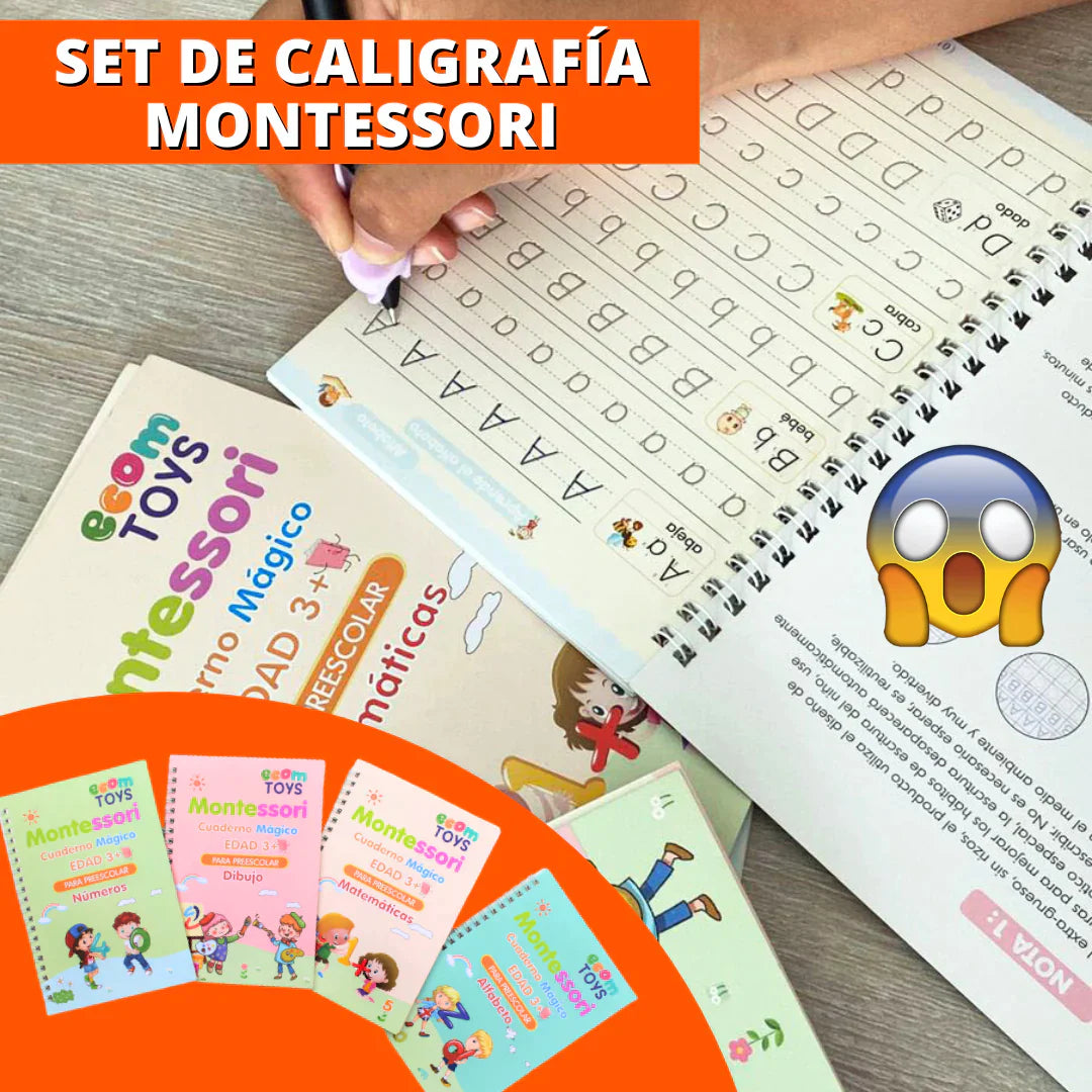SET de Caligrafīa Montessori | 4 Libros